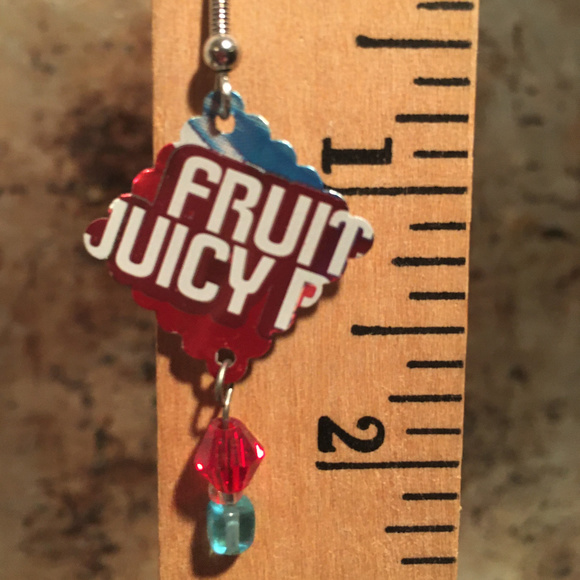 Hawaiian Fruit Punch Aluminum Can Earrings - Picture 2 of 2